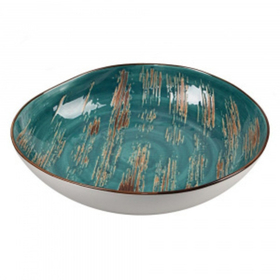 Тарелка Texture Dark Green Lines 25*26,5*4,5 см