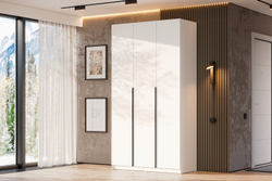 Шкаф распашной (5 полок + штанга) ШК 5 (1200), Белый