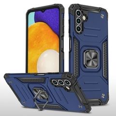 Противоударный чехол Strong Armour Case с кольцом для Samsung Galaxy A13 5G (Синий)