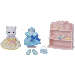 Sylvanian Families - Гардеробная принцессы + фигурка белой кошки 5645 / артикул   5645  / GTIN 5054131056455