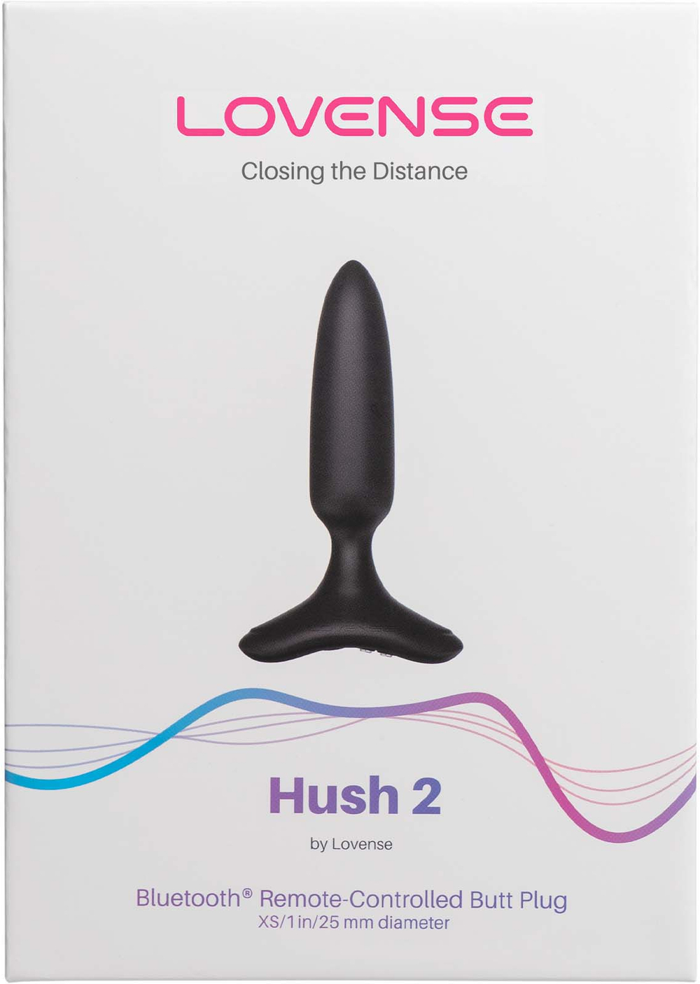 LOVENSE Hush 2 - Анальная пробка, Ø 2,5 см