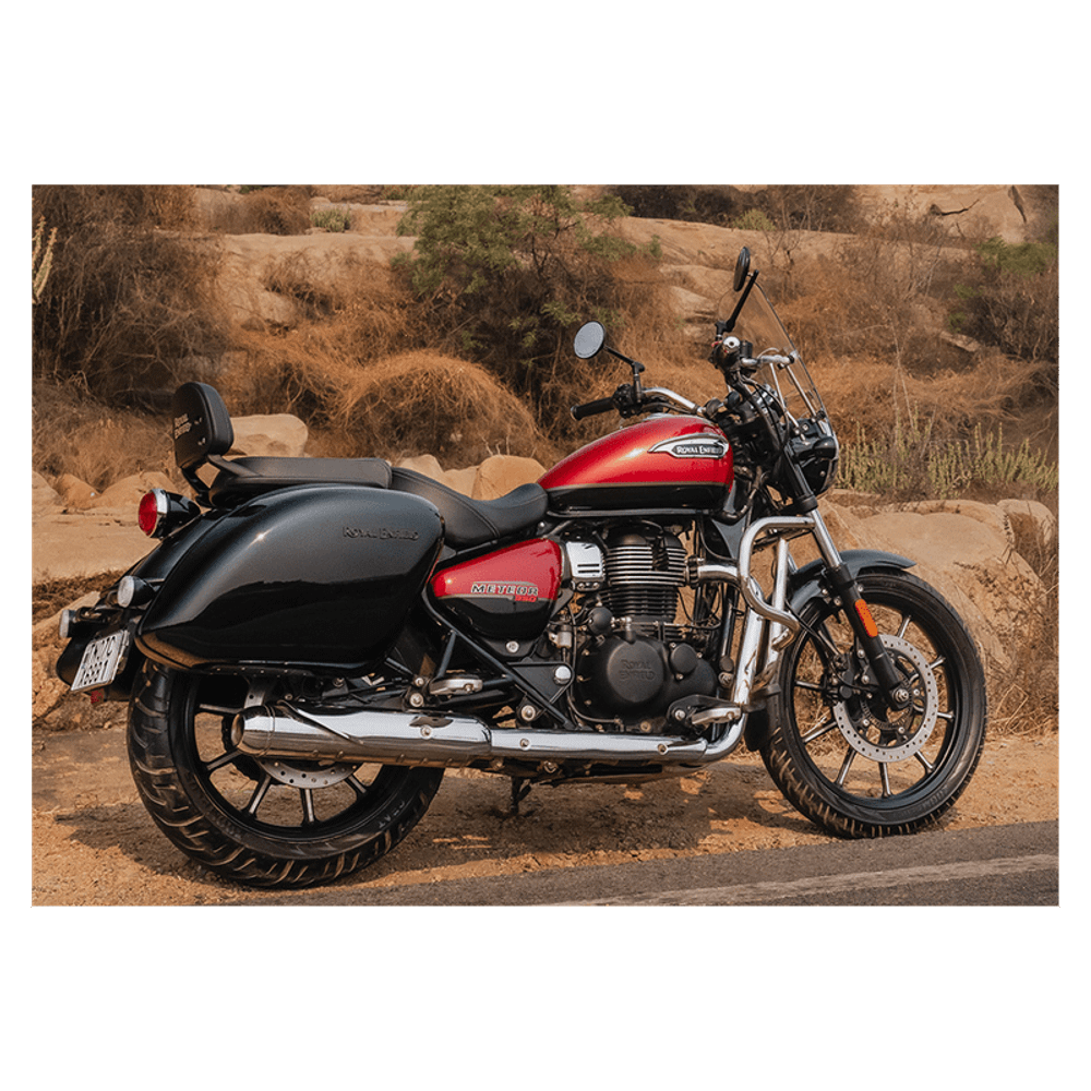 Рейлинги (крепление) для кофров Royal Enfield, черные Long Haul Pannier Rails – Meteor 350, KXA00046
