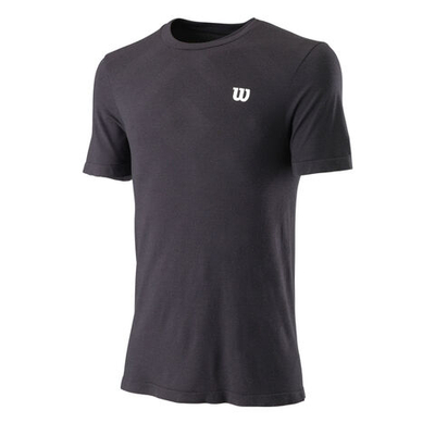 Мужское теннисное поло Wilson Surge Seamless T-Shirt Men - Black