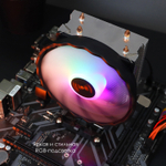 Кулер для CPU TESLA 920RGB V2, 1х120мм, 1600rpm, 3-pin, Al+Cu, серебристый-черный-белый/FRGB, 47CFM, 23дБ, 2-PIPE(прямой контакт), TDP 135Вт, INTEL 1700/1200/115x/775/1366, AMD AM5/AM4/AM3(+)/AM2(+)/FM2(+)/FM1/754/940/939 (TSL-920-RGB-V2)