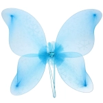 Карнавальный костюм «Зимняя фея» (юбка,крылья,волшебная палочка,ободок), Голубой