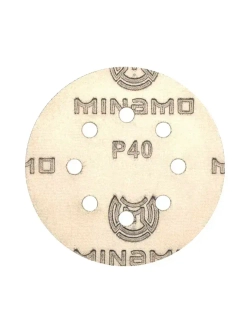 125мм P40 10шт. Шлифовальный абразивный круг для шлифовки под липучку Minamo Soft Matter PB