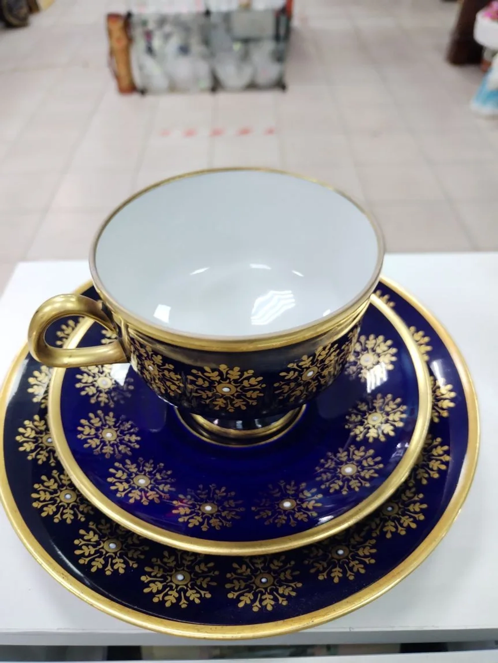 Трио кофейное Lichte Porzellan (Лихте), ГДР, 1970