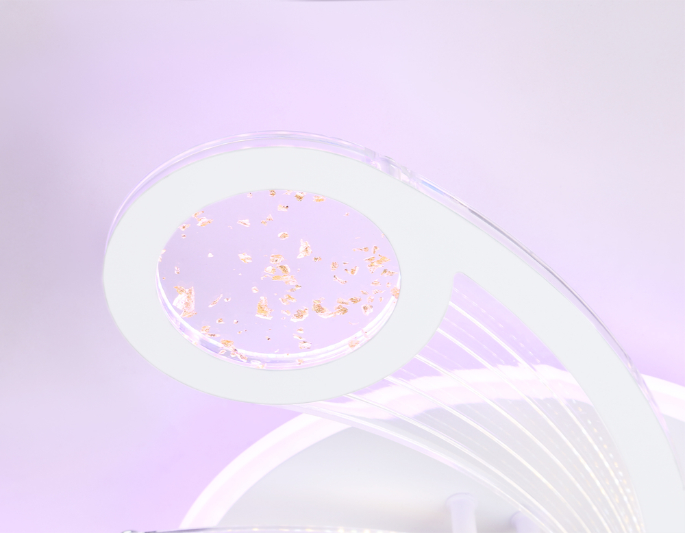 Светильник потолочный светодиодный с пультом FA4476/5 WH белый 98W 3000K+BL/4200K+PU/3000K+6400K D620*75 (ПДУ ИК)