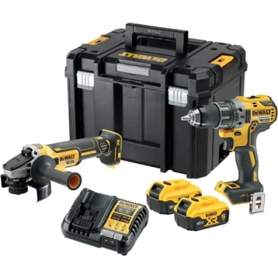 DeWalt набор электроинструмента (ударная дрель-шуруповерт DCD791 и угловая шлифмашина DCG405) в кейсе DCK2020P2T-QW