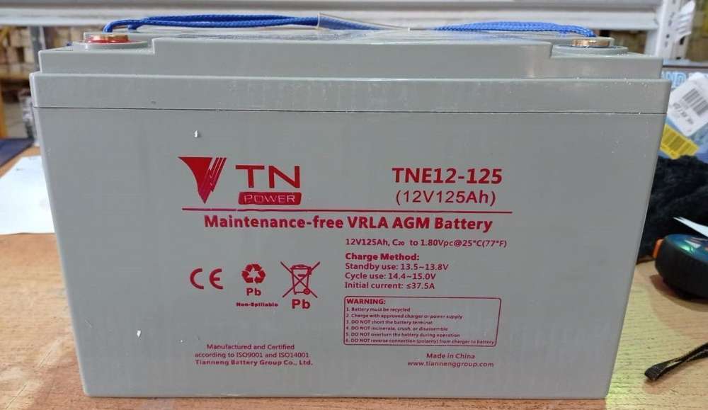 Аккумулятор для штабелёров CDD15R-E/CDD10R-E/CDD12R-E/IWS/WS/CTD/DYC 12 В/125 Ач гелевый (Gel battery)