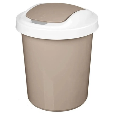 Контейнер для мусора Palm круглый 16л (бежевый)