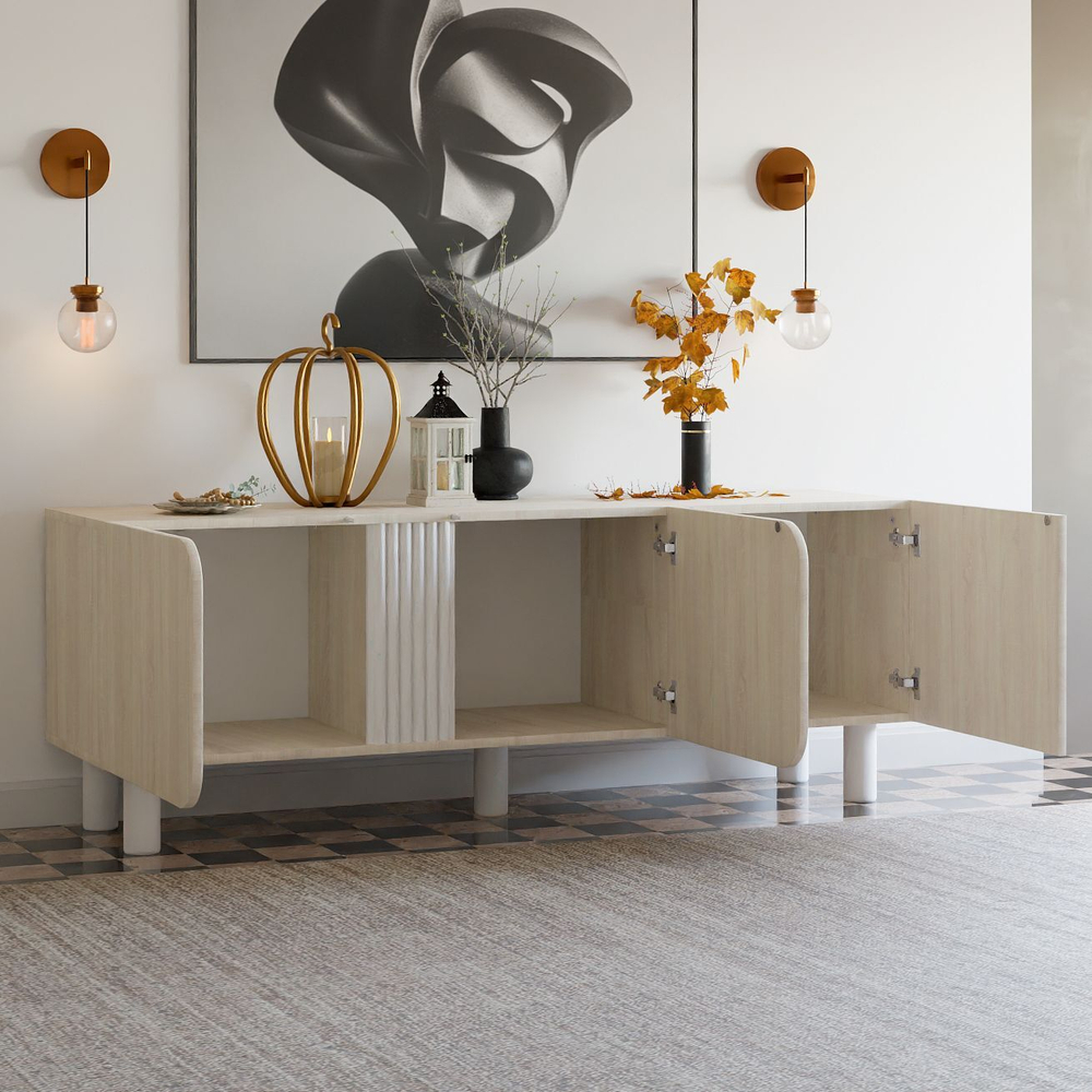 Тумба под телевизор 150 см Ола 3 двери