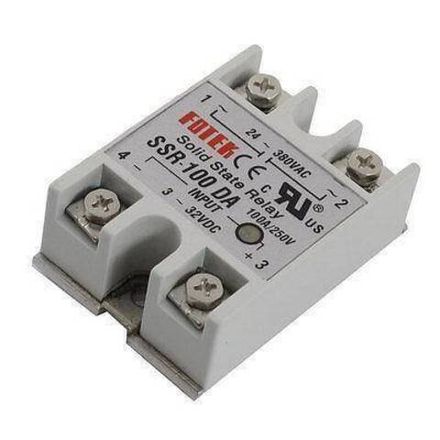 Однофазное твердотельное реле SSR-100 DA вход (управление) 3-32 VDC / выход (нагрузка) 24-380 VAC