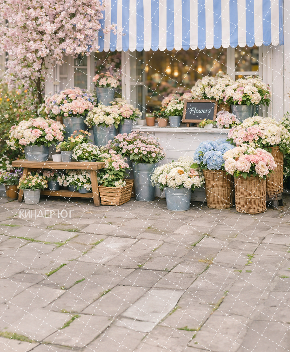 Фотофон "Цветочный магазин" арт. ФФ903-91