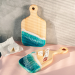 Набор разделочных досок из сибирского кедра с эпоксидной смолой 2 шт. RDN34