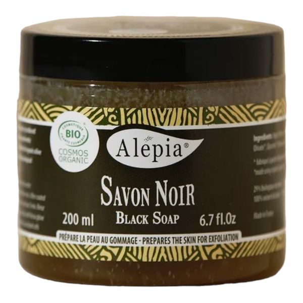 Премиальное черное органическое мыло для домашнего спа, 200 г (Alepia)