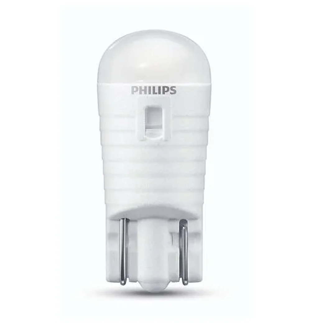 Светодиодные лампы T10 (W5W) Philips LED (блистер, 2шт) нейтральный белый цвет