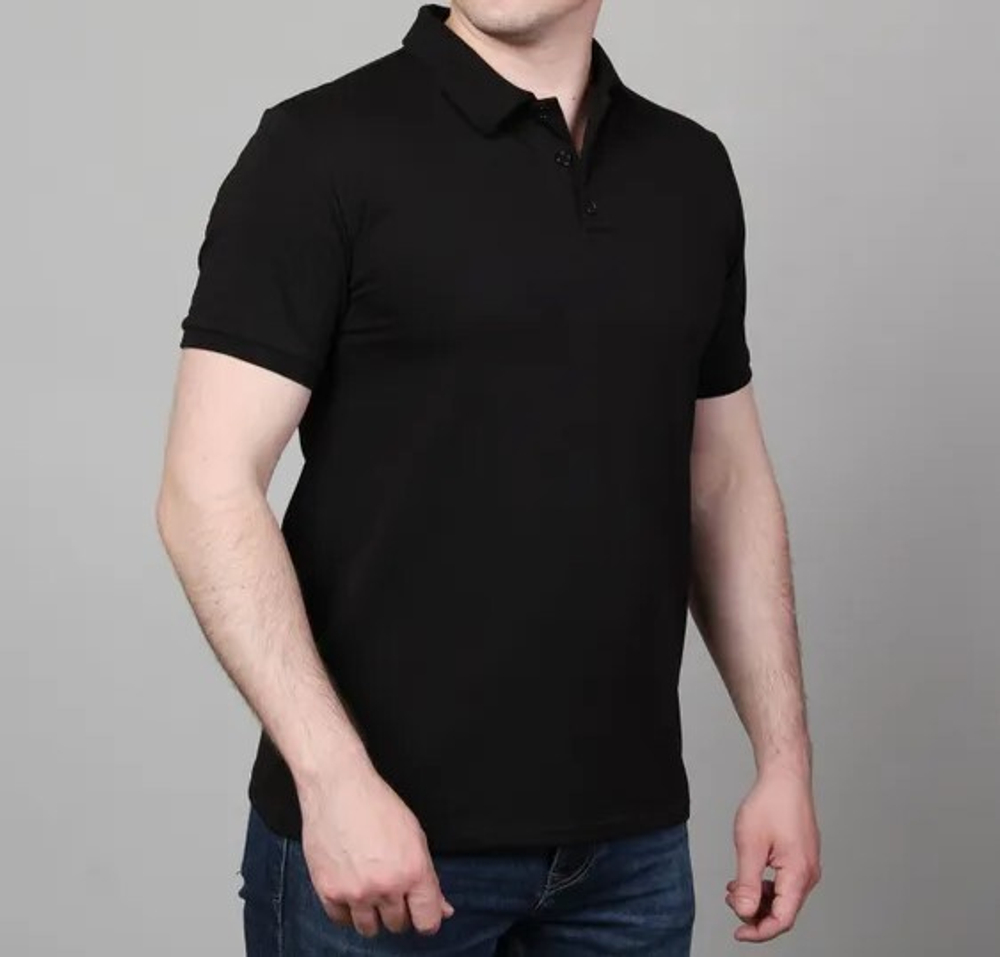 Футболка Поло Черное