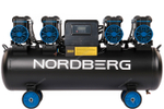 NORDBERG (NCEO120/1000) Компрессор безмасляный 380 В, ресивер 120 л, 1000 л/мин