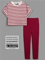 Костюм для девочки летний футболка и леггинсы