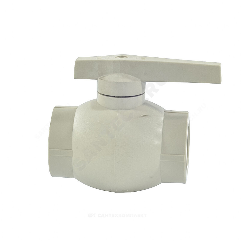 Кран шаровой PP-R серый Дн 50 внутренняя пайка VALFEX 10144050Г