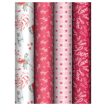 Упаковочная бумага глянц. 70*100см в ассорт. "Love"(MESHU)