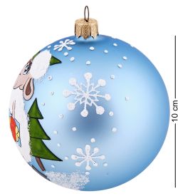 Элита НФШ-1680 Ел.украшение Шар «Барашек с ёлкой» 100 мм