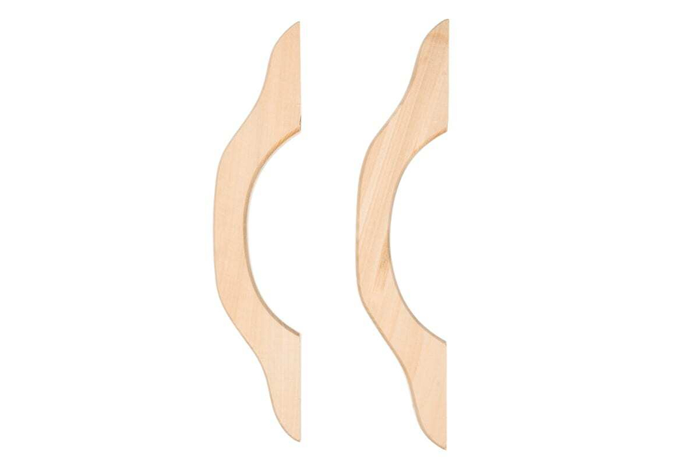 РУЧКА ДВЕРНАЯ БАННЫЕ ШТУЧКИ ЛИПА 35СМ 2ШТ 03596