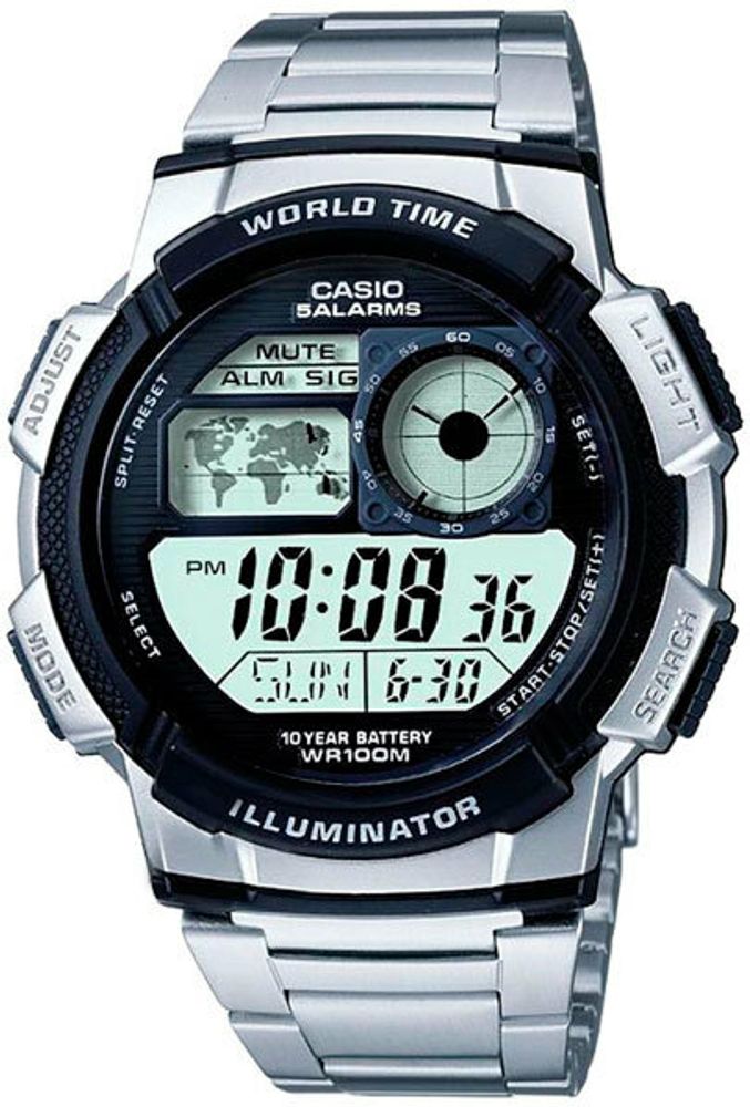 Японские наручные часы Casio Collection AE-1000WD-1A с хронографом