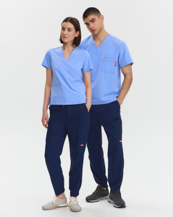 Джоггеры медицинские унисекс Кайтеки, нэви