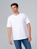 Классика М футболка оверсайз (белый) Lena Basco (Акция)