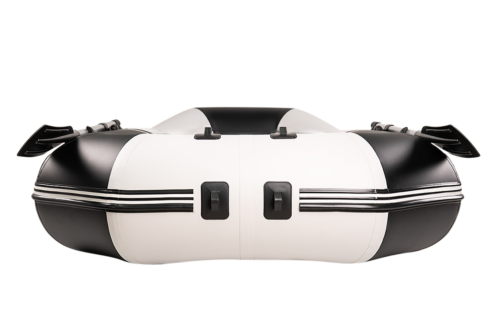 YACHTMAN-280 МНД НАДУВНОЕ ДНО (Яхтман) белый-черный (лодка ПВХ с усилением)