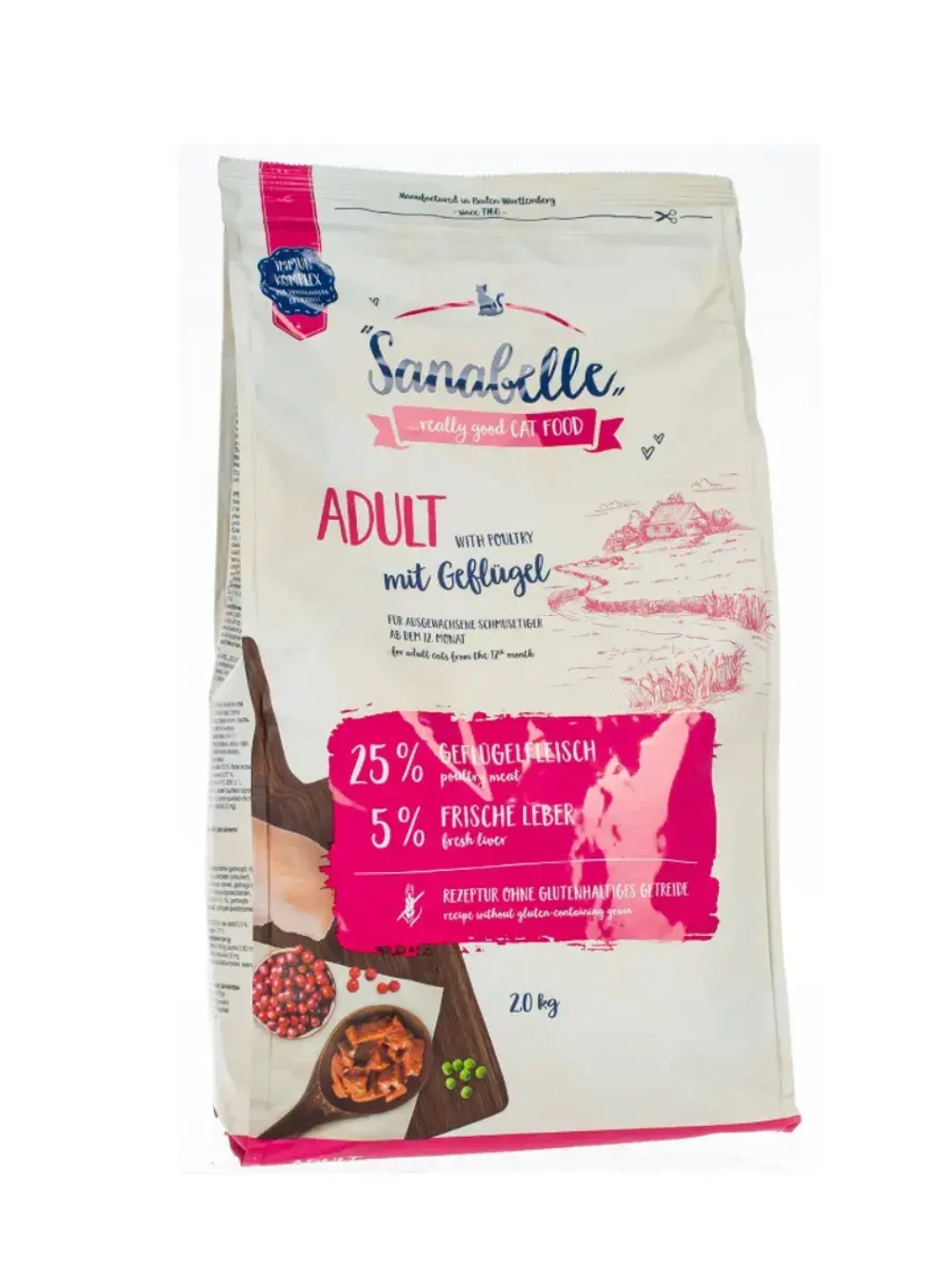 Корм Bosch Sanabelle Adult Бош Санабель эдалт)птица, 2 кг