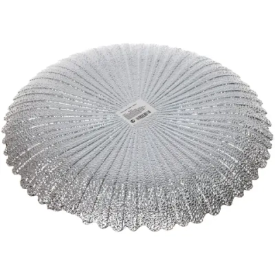 Тарелка 32см «Нимфа» серебро