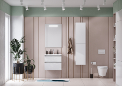 Тумба под раковину  Roca The Gap 60 см, 2 ящика, белый глянец  A857397806