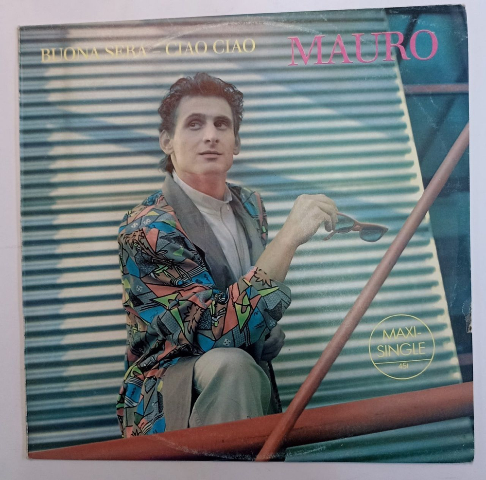 Винтажная виниловая пластинка Mauro Buona Sera Ciao Ciao 45 RPM (Bulgaria 1988)