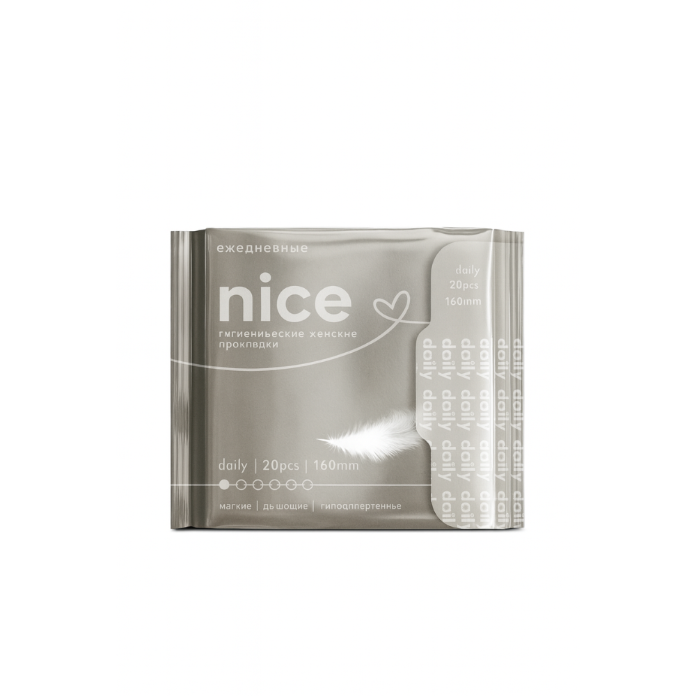 Ежедневные прокладки NICE 20 шт 160 мм