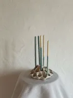 Свеча Unification Love Пять вечеров голубой/белый