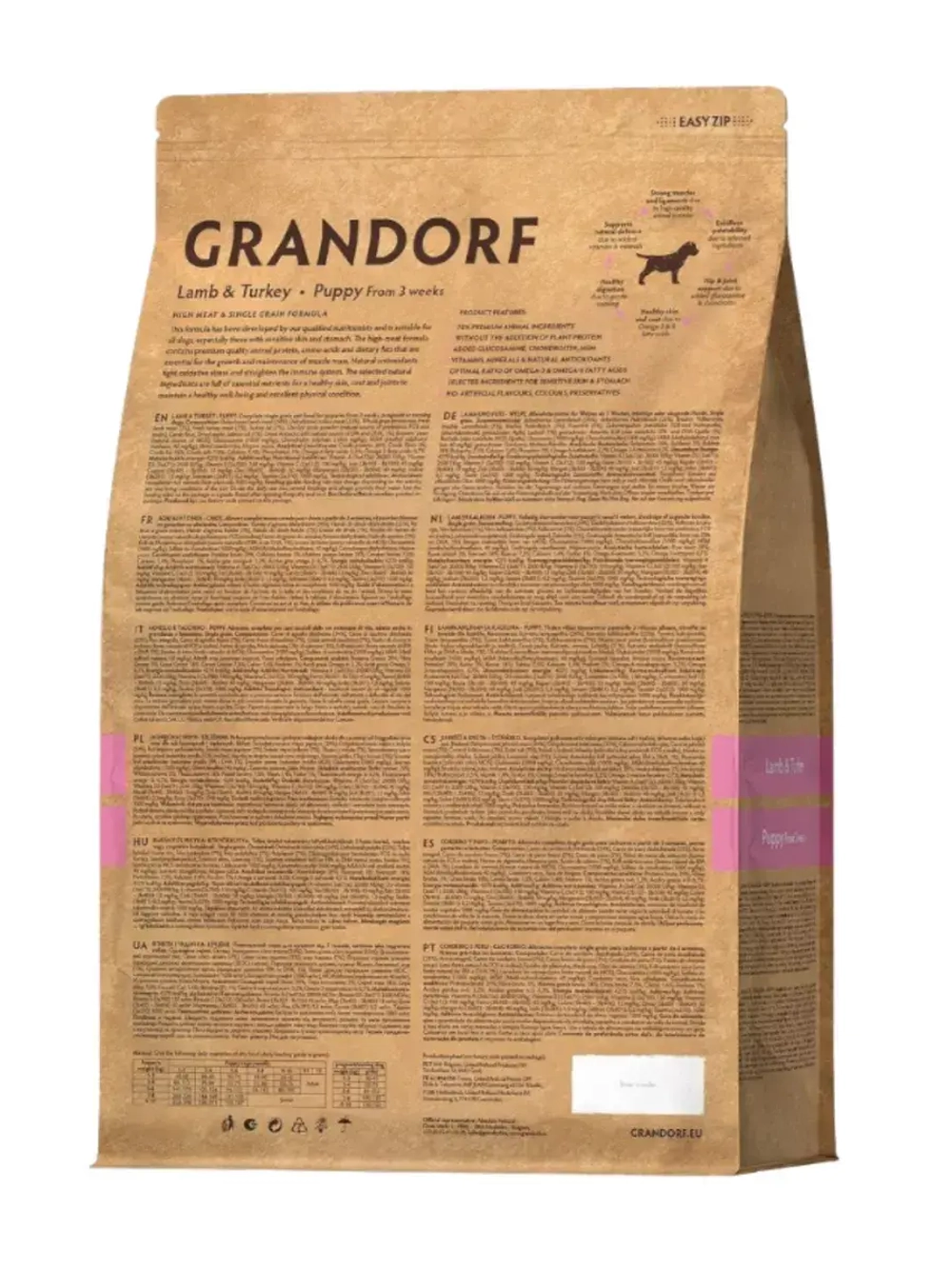 Grandorf Puppy (Грандорф Паппи) сухой корм ягненок с индейкой и рисом PUPPY 3 кг