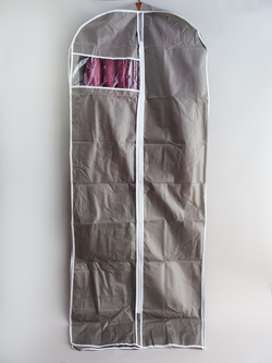 Чехол для одежды Prolang, расширенный, с молнией и окном, 65*160*10 см