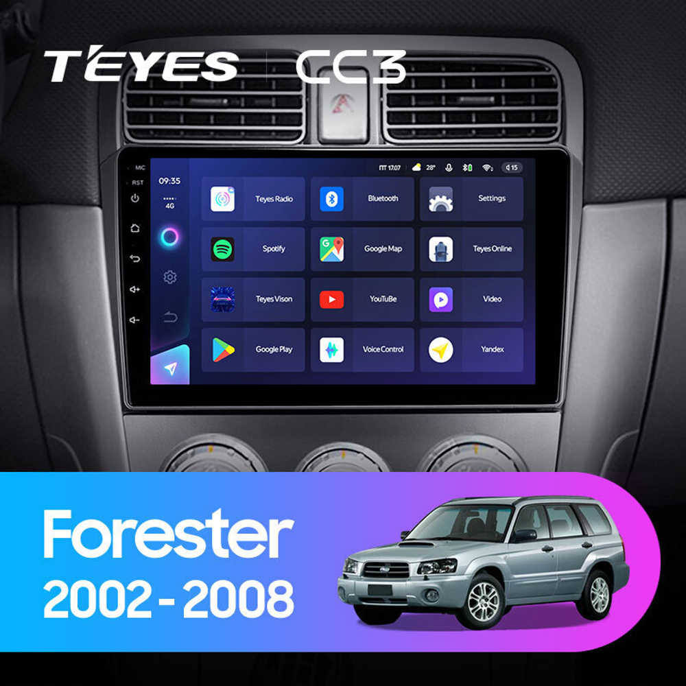 Teyes CC3 9" для Subaru Forester 2002-2008