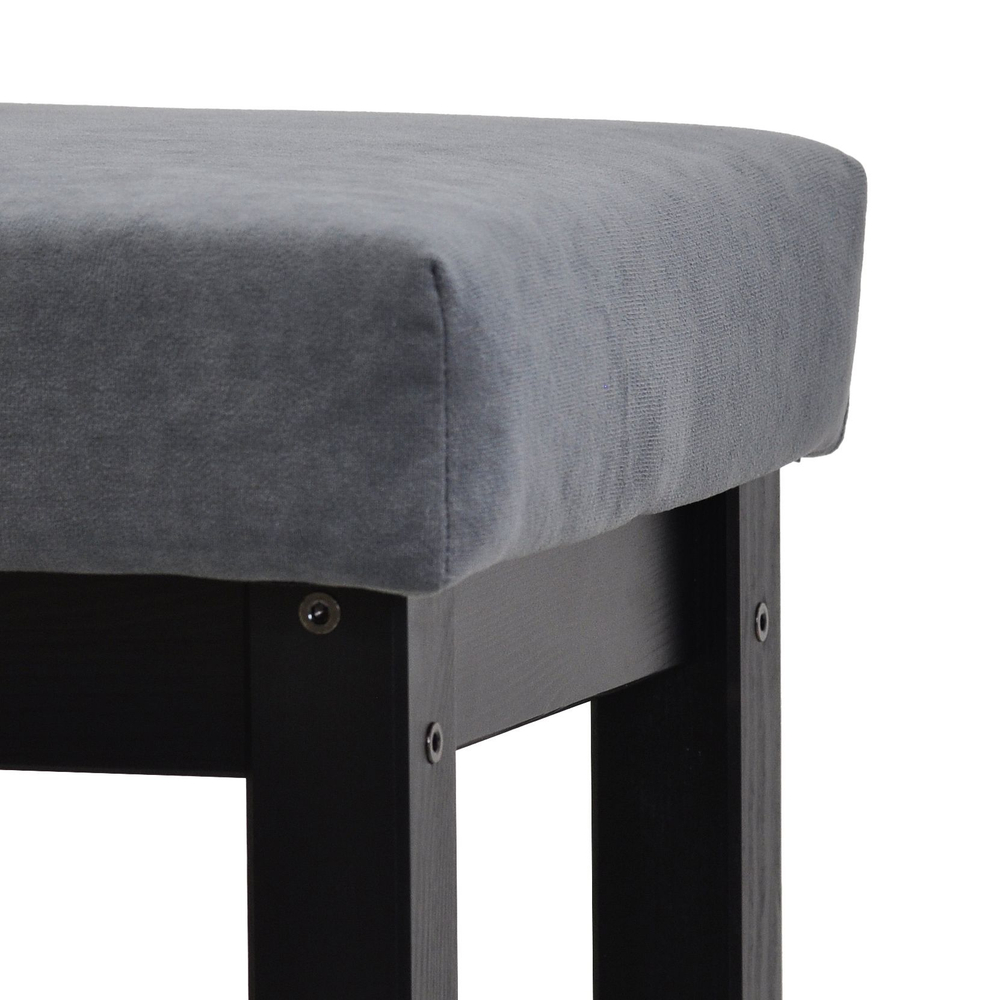 Табурет для кухни, 33х33х51, Оливия, банкетка в прихожую, деревянный, черный, IKEA