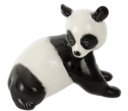 Фарфоровая статуэтка «Панда – бамбуковый медведь». ЛФЗ, 1960-70 гг.