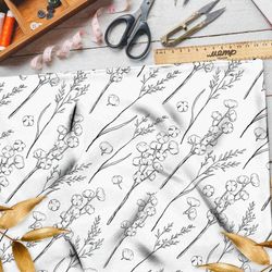 Ткань футер 2-х нитка силуэты хлопка