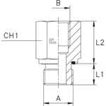 Соединение PFE BSP 1.1/4 - BSP 1/2