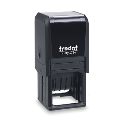 Trodat 4724 P2F почтовый датер автоматический, черная подушка