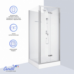Душевая кабина Ceruttispa БЕЛЛА (BELLA) 90T (90x90x215-225)