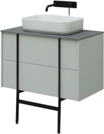 Тумба с раковиной Allen Brau Reality 1.32005.PWM 80 рapyrus white matt