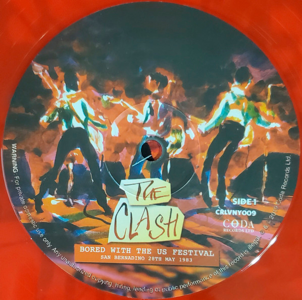 The Clash / Bored With The US Festival (Bookazine Special Limited Edition)(Coloured Vinyl)(LP+Журнал)