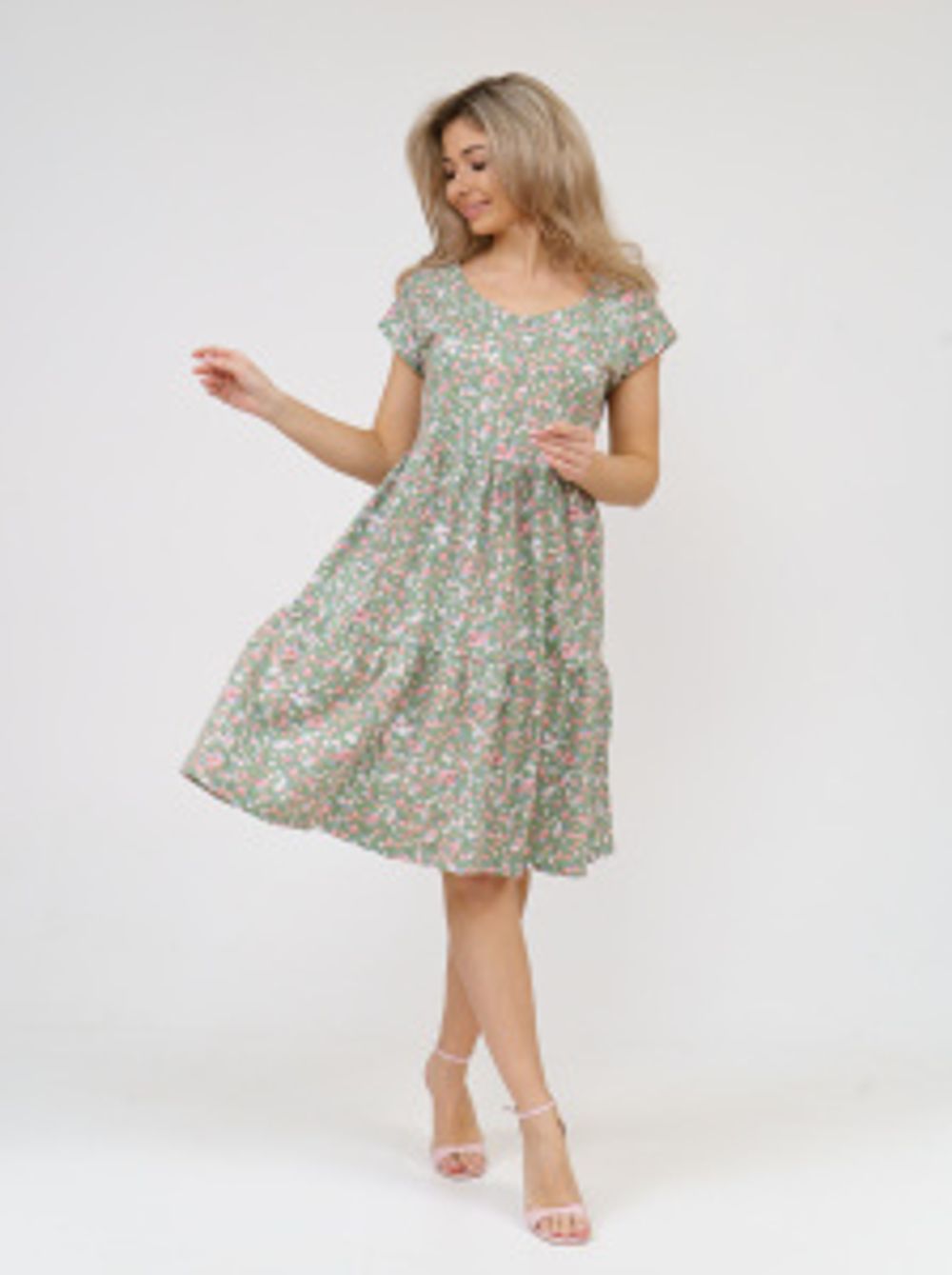 875 Платье "Св.олива" SveTekst (Акция)